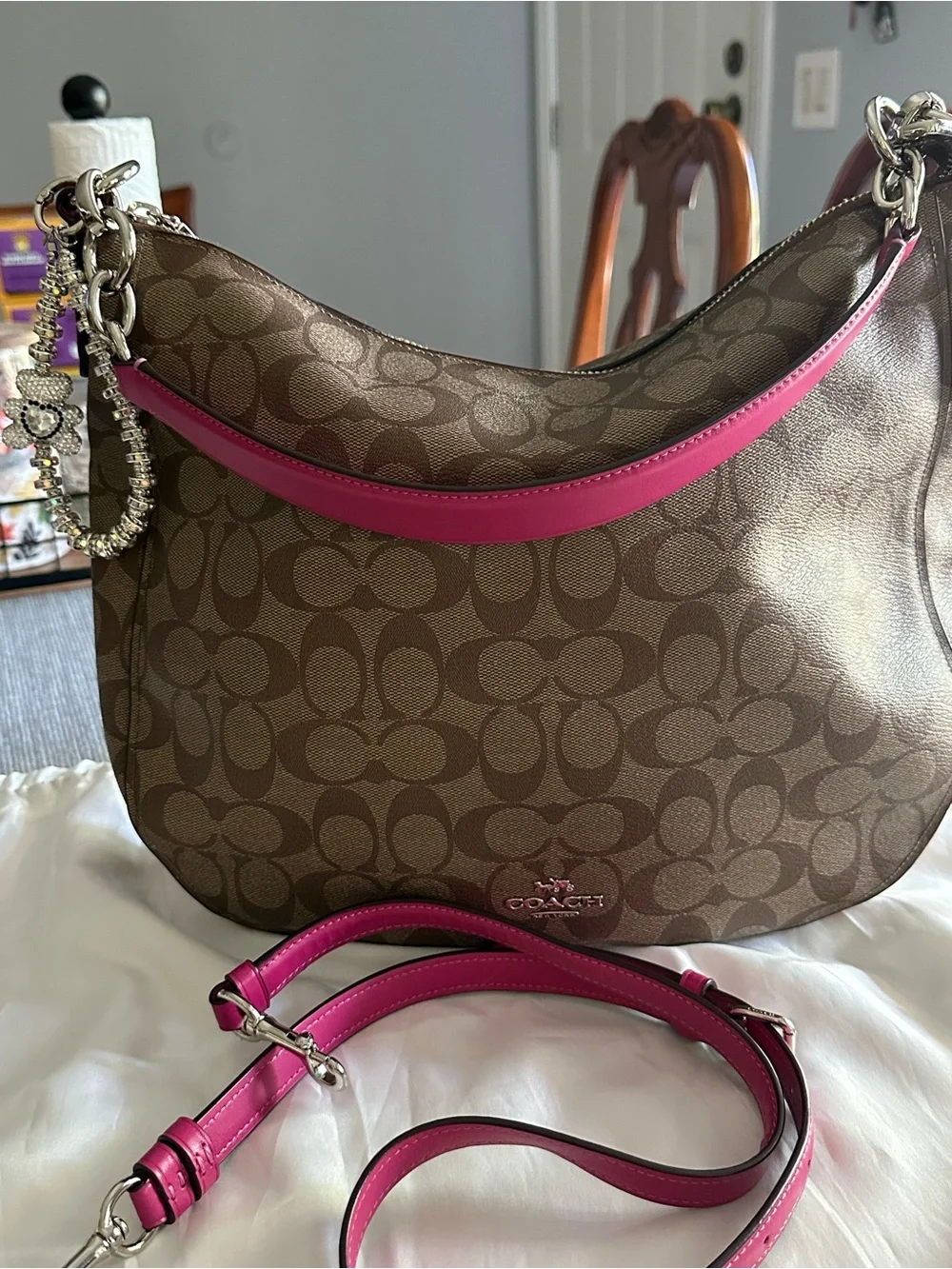 Coach Signature Elle Hobo Shoulder Bag